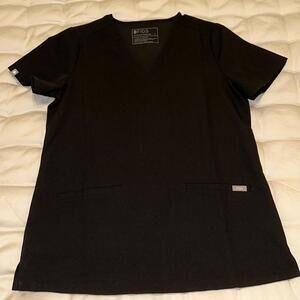 Womens Figs Casma Three Pockef Scrub Top Small